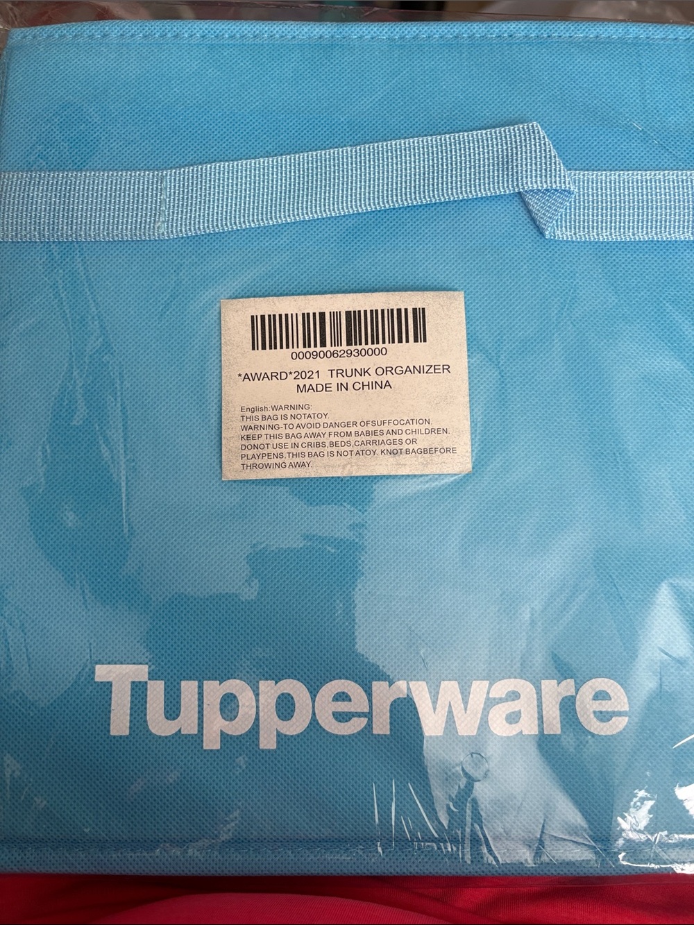 NWT Tupperware Trunk Organizer in Light Blue
